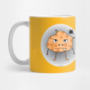 funny angry potato Mug